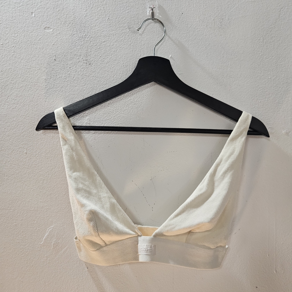 Skims Cotton Plunge Rib Bralette